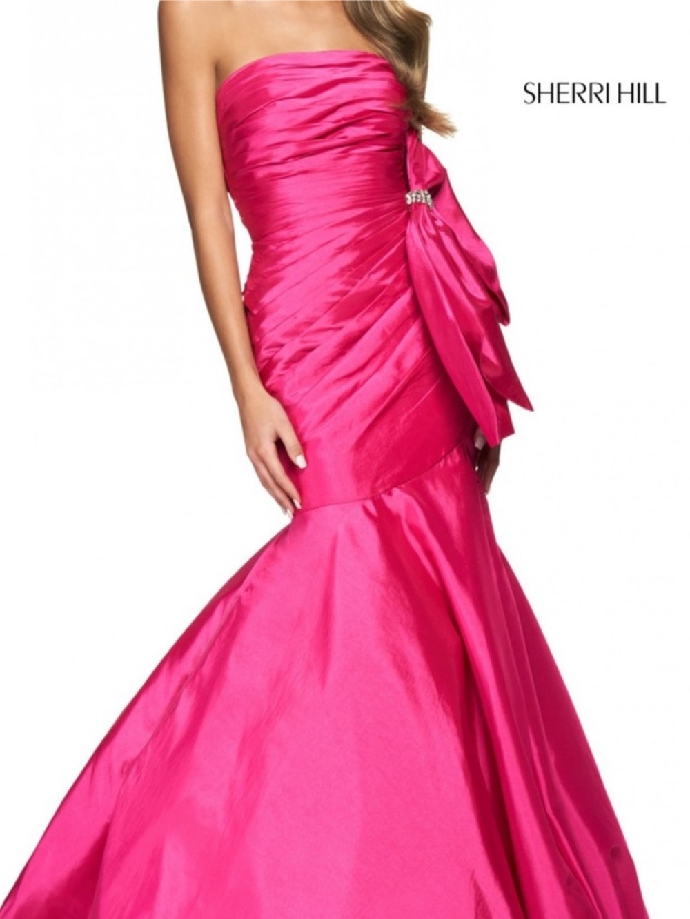 Sherri Hill 54027 - Strapless Mermaid Taffeta Gown